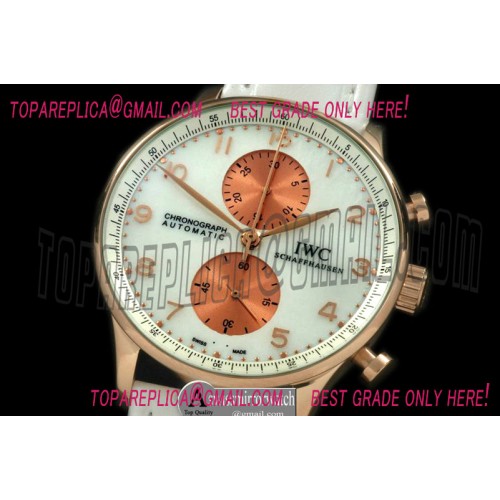 IWC Portuguese Chrono RG/LE MOP White Jap OS20