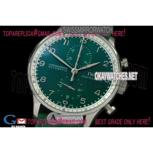 IWC Portuguese Chrono SS/LE Green Jap OS20
