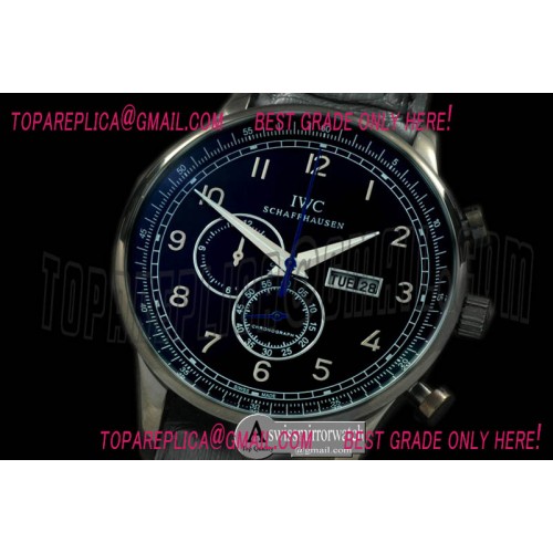 IWC Portuguese Chrono Day/Date PVD/LE Black Jap OS20