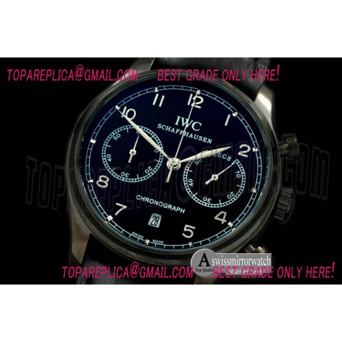 IWC Portuguese Chrono PVD/LE Black/Silver Jap OS20