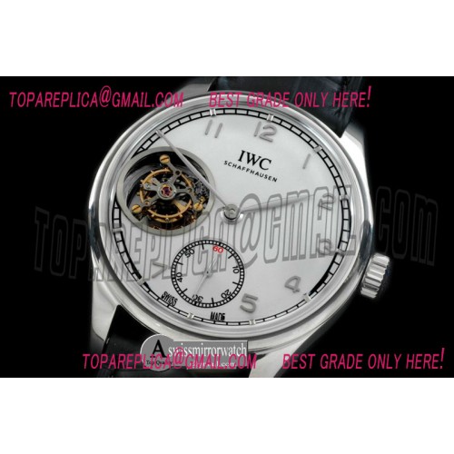 IWC Portugese FA Jones Tourbillon SS/LE White Tourbillon