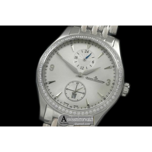 Jaeger-LeCoultre Master Duo Time SS/SS White Asian 2824