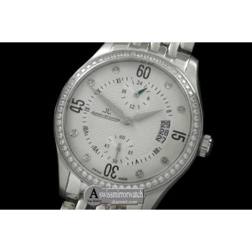 Jaeger-LeCoultre Master Duo Time SS/SS White Asian 2824