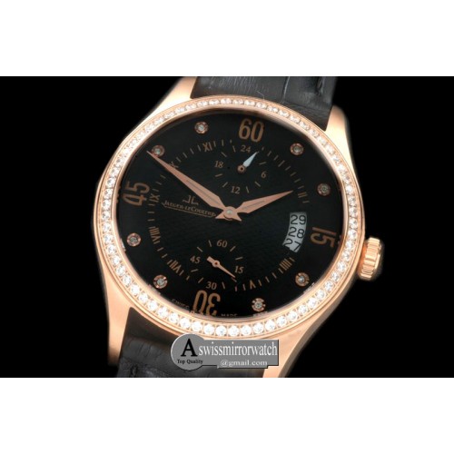 Jaeger-LeCoultre Master Duo Time RG/LE Black Asian 2824