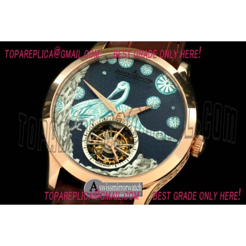 Jaeger-LeCoultre Porcelian Crane Tourbillon RG/LE Grey Flying Tourbillon