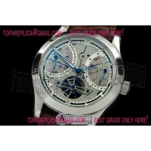 Jaeger-LeCoultre Retrogating Date/Reserve Tourbillon SS/LE Skeleton White