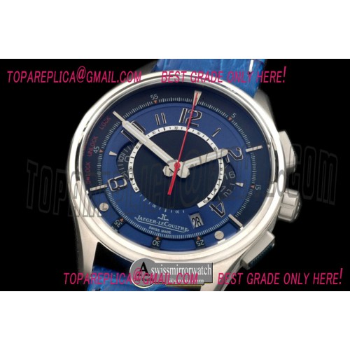 Jaeger-LeCoultre Master Compressor Chrono SS/LE Blue Jap OS Chrono Quartz