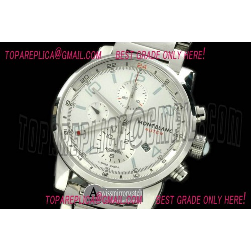 Montblanc Timewalker Chrono GMT SS/SS White Asia 7750