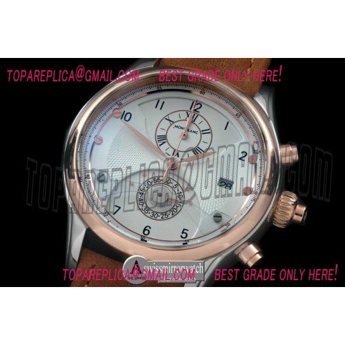 Montblanc Star Chrono SS/RG/LE White Jap Qtz 0S20