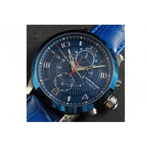 Monblanc TimeWalker TwinFly, Asian 21600vph,Blue Face