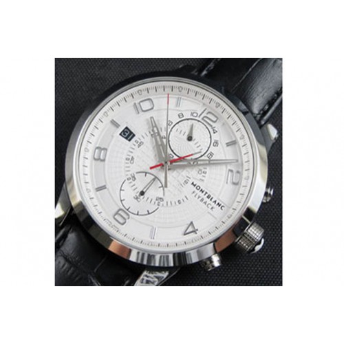 Monblanc TimeWalker TwinFly, Asian 21600vph,White Face