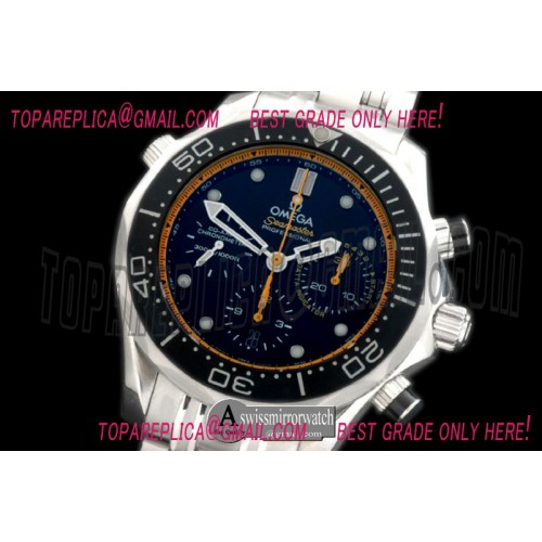 Omega Seamaster Pro 300M Chrono SS/SS Blk/Ylw A-7753