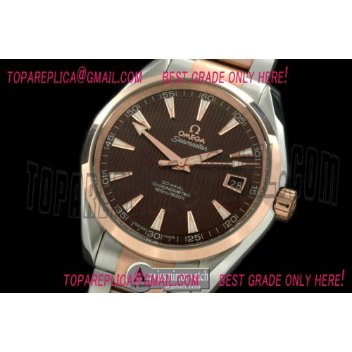 Omega Aqua Terra Auto SS/RG Brown Swiss 2836