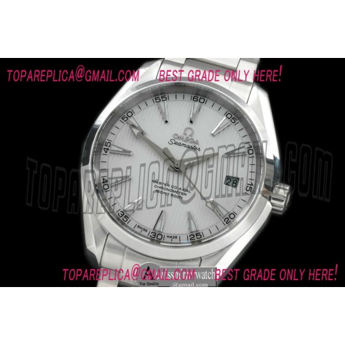 Omega Aqua Terra Auto SS/SS White Miyota 8205