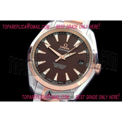 Omega Aqua Terra Auto SS/RG Brown Miyota 8205