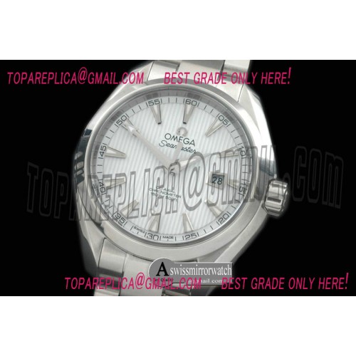 Omega Aqua Terra Auto SS/SS White Miyota 8205