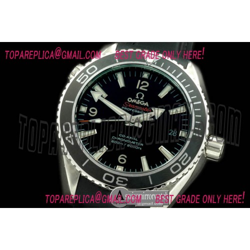 Omega P-Ocean Ceramic SS/RU Black Swiss 2824