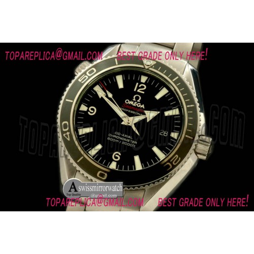 Omega Planet Ocean Liquidmetal SS/SS Black Asian 2824
