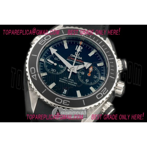 Omega Planet Ocean Chrono SS/RU Blk 7750