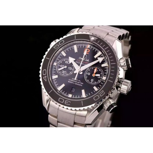 Omega Planet Ocean Chrono SS/SS Blk 7750/9300