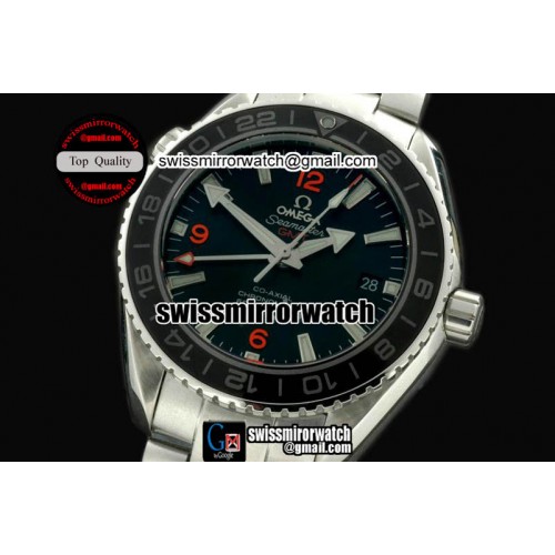 Omega P-Ocean GMT Ceramic Black SS/SS Swiss Eta 2836