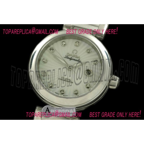 Omega Deville Ladymatic SS/SS White J-9105