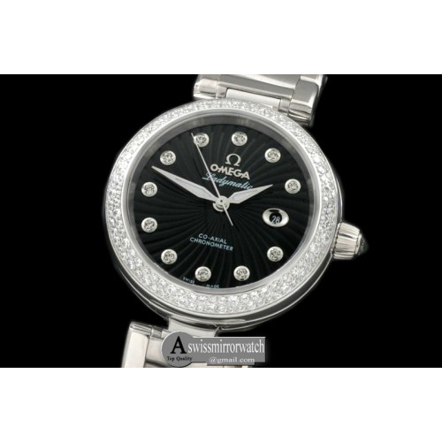 Omega Deville Ladymatic SS/SS Black J-9105