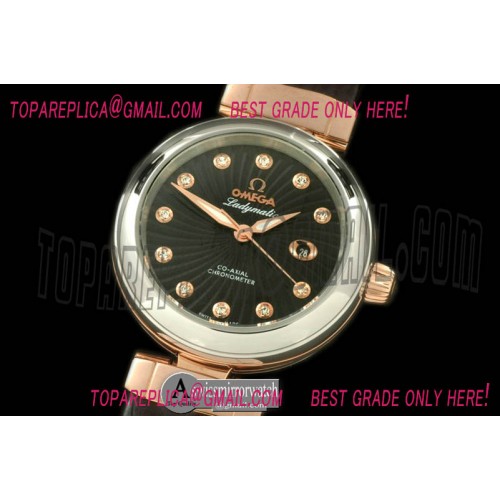 Omega Deville Ladymatic SS/RG Black J-9105