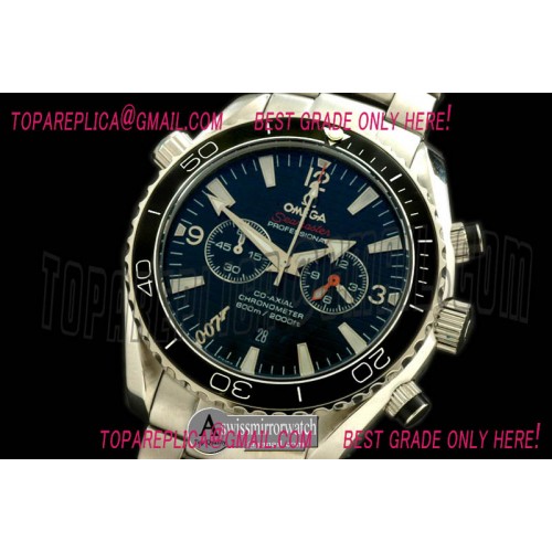 Omega 007 SkyFall Chrono SS/SS Black Jap Qtz