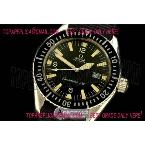 Omega Vintage Seamaster 300 Date SS/NT Blk A-2836