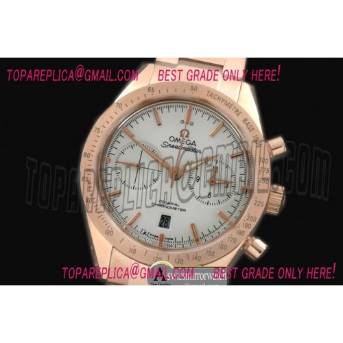Omega Speedmaster Moon Watch RG/RG White Stick A-7750