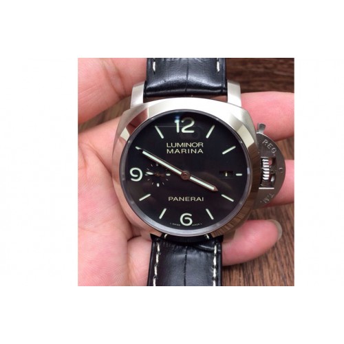 Panerai PAM312 P 1:1 ZF Best Edition on Black Leather Strap ZP9000