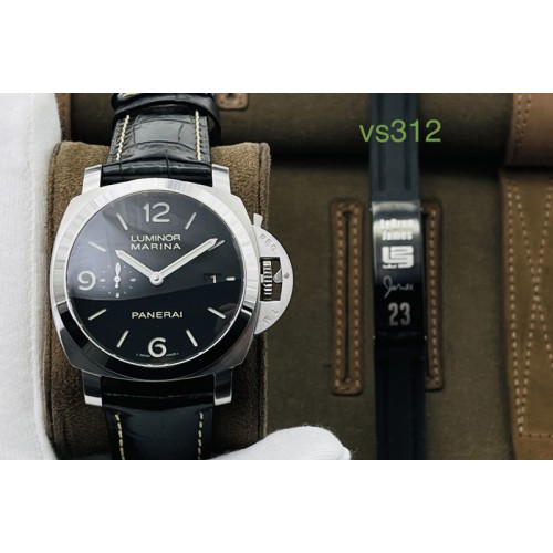 Panerai PAM312 R VSF 1:1 Best Edition on Black Leather Strap P.9000 Super Clone V2