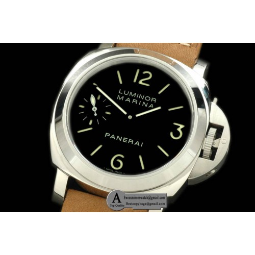 Panerai Luminor Marina 44mm Pam 111N SS/Leather Black Asia 6497 21600bph