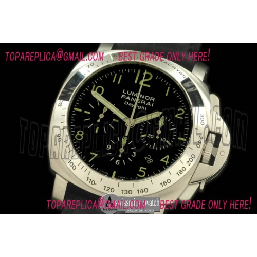Panerai PAM 196 Daylight SS/LE Black Asian 7753