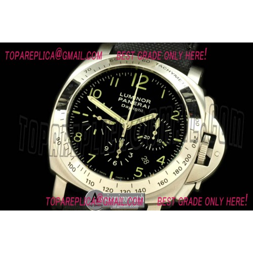 Panerai PAM 196 Daylight SS/NY Black Asian 7753