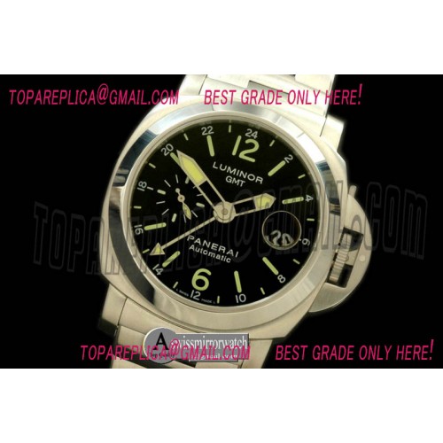 Panerai Pam 297O GMT SS/SS Black A-7750 28800bph