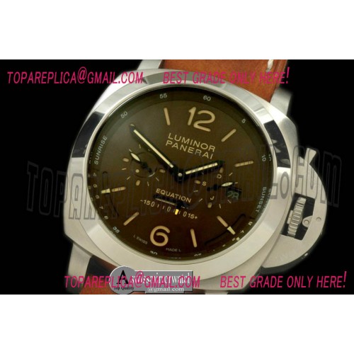 Panerai Pam 365 1950 Tourbillon Equation of Time SS/LE Brown