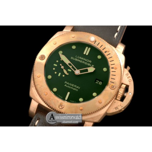 Panerai Pam 382 N Bronzo CP/LE Green ST2555/P9000