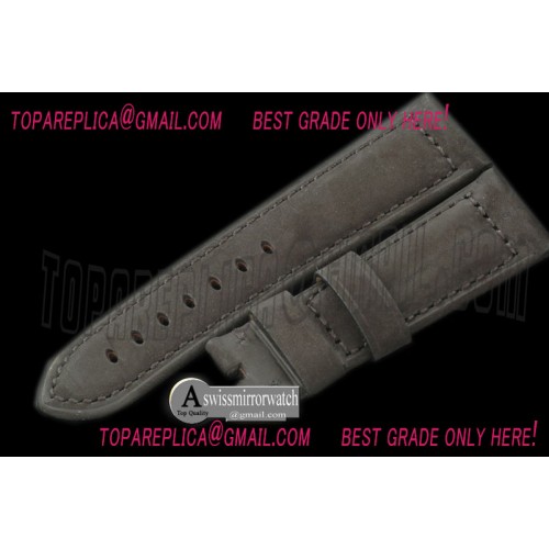 Panerai 24/22 Calf Leather Distressed Black for 44mm Panerai