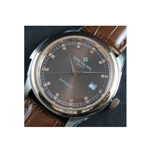 Patek Philippe Calatrava, Asian ETA 2824,Brown Face