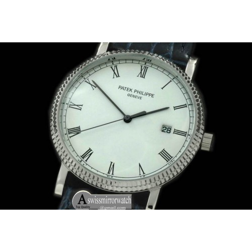 Patek Philippe  3919 Calatstrava SS/LE White Roman Quartz