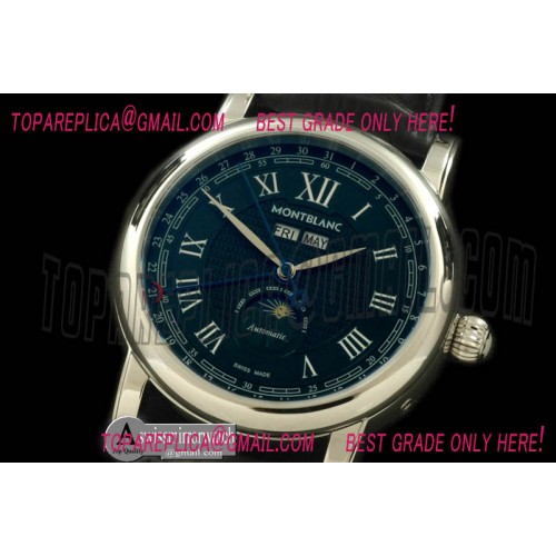 Montblanc Classic Perpetual Calendar SS/LE Black Asian 2813