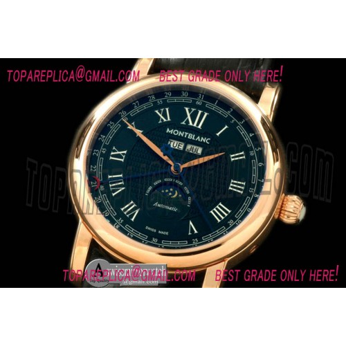 Montblanc Classic Perpetual Calendar RG/LE Black Asian 2813