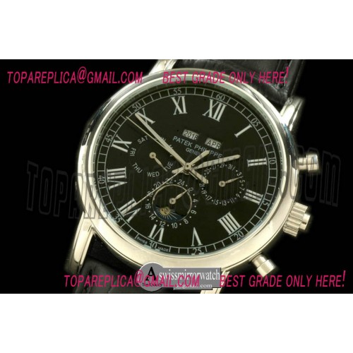 Patek Philippe Calendar Complications SS/LE Black Roman Asian 2813