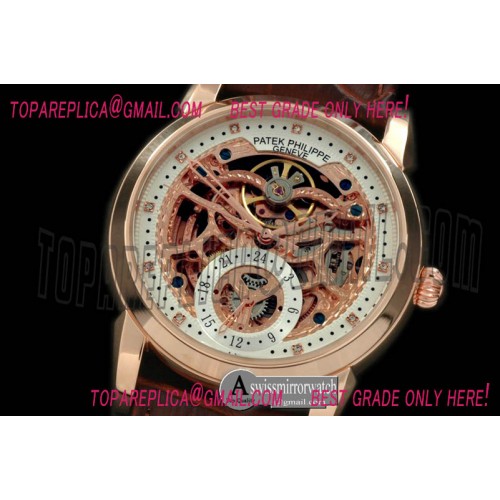 Patek Philippe Classic Skeleton RG/LE White Asian 2813