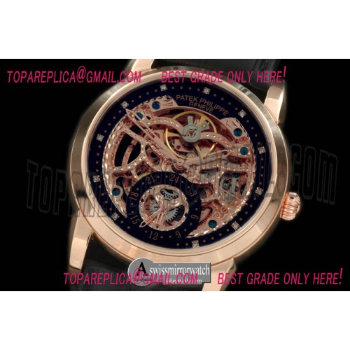 Patek Philippe Classic Skeleton RG/LE Black Asian 2813