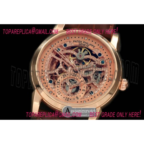 Patek Philippe Classic Skeleton RG/LE Rose Gold Asian 2813