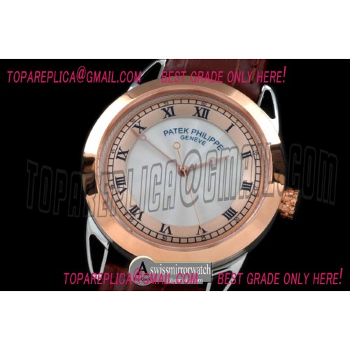 Patek Philippe Grand Classics Auto SS/RG/LE White/Gold Asian 2824