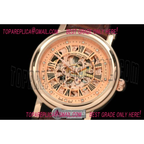 Patek Philippe Classic Skeleton RG/LE R-Gold Asian 2813